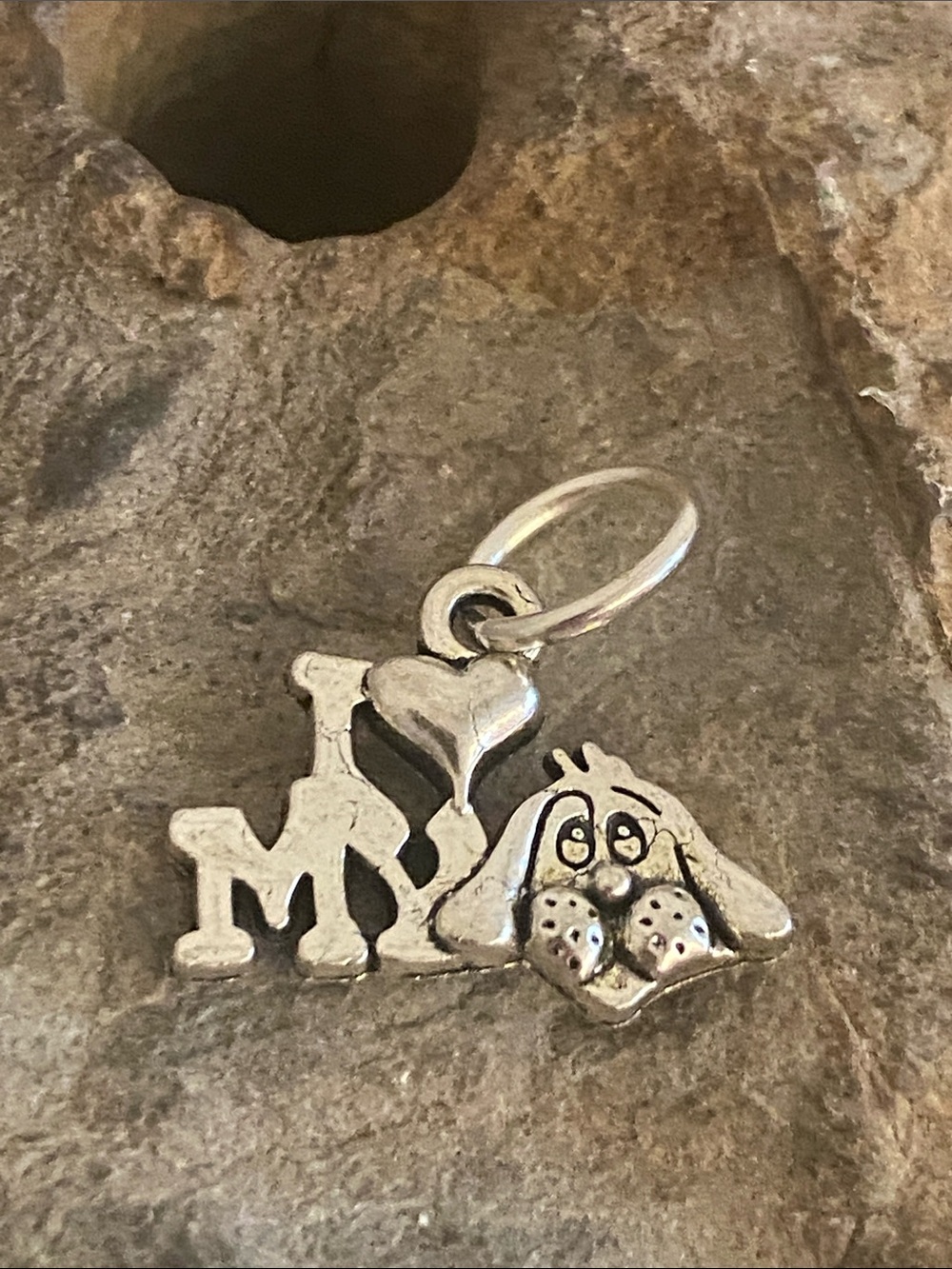 5/$10❤️❤️❤️NEW TIBETAN SILVER I❤️MY DOG CHARM PENDANT